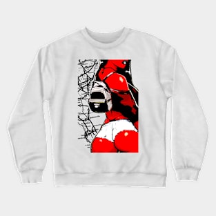 girl on the way (red) Crewneck Sweatshirt